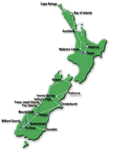 New Zealand Map